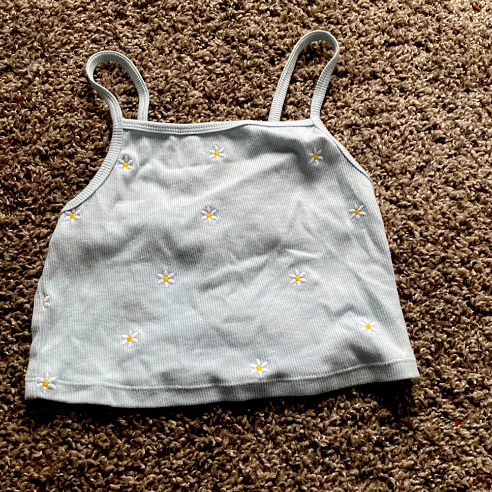 Crop top woth little flowers